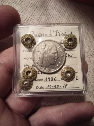 20 Centesimi Italia 1936 - Rara