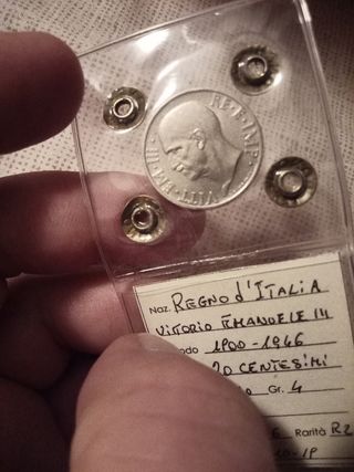 20 Centesimi Italia 1936 - Rara