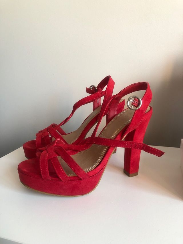 Tacones rojos mujer -talla 35