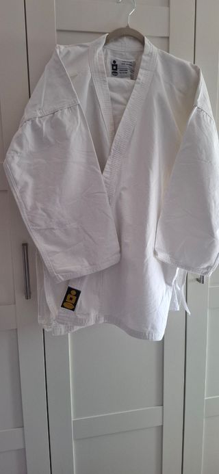 Kimono Karate blanco 100% algodón, talla 7(3 XL)