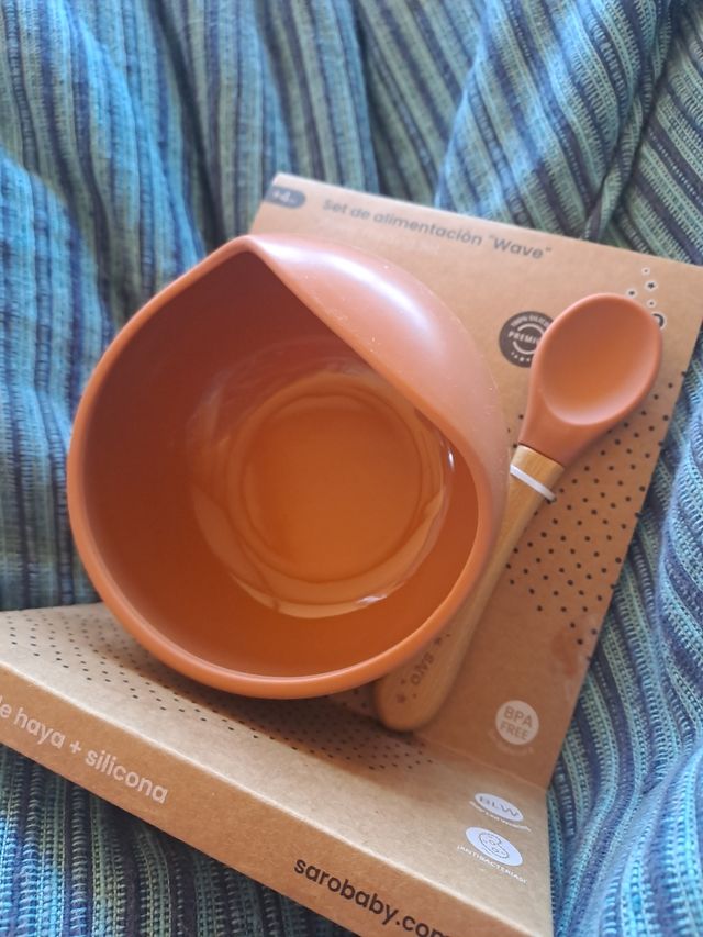 Set alimentación 2 piezas silicona Saro
