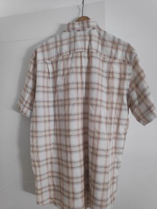 Camisa Emidio Tucci cuadros beige