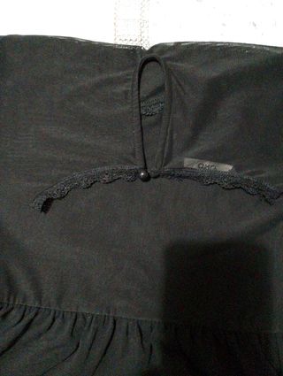 Vestido ONLY negro c/transparencias
