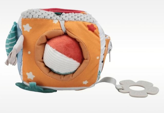 Cubo aprendizaje Felpa sonidos+texturas desde 3 m.