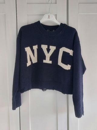Jersey NYC Stradivarius azul