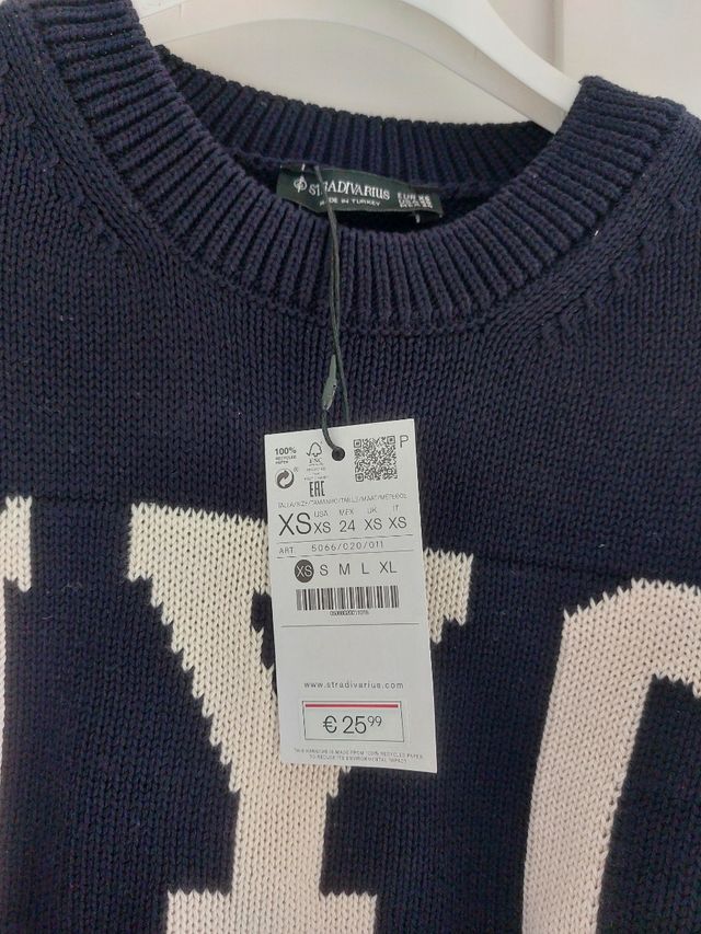 Jersey NYC Stradivarius azul