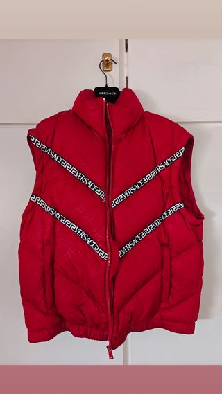 Chaleco acolchado Versace rojo