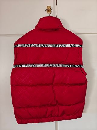 Chaleco acolchado Versace rojo