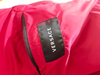Chaleco acolchado Versace rojo