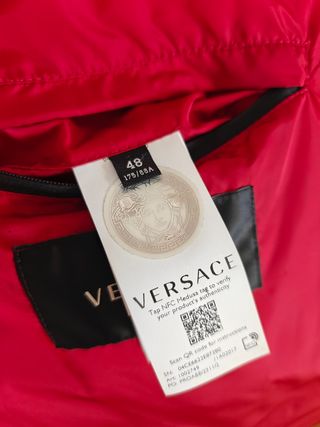 Chaleco acolchado Versace rojo
