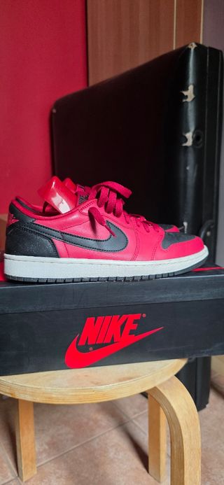 Zapatillas Nike Air Jordan 1 Low Rojo-Negro