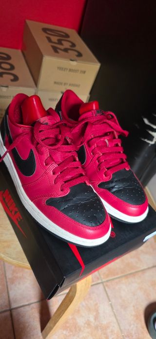 Zapatillas Nike Air Jordan 1 Low Rojo-Negro