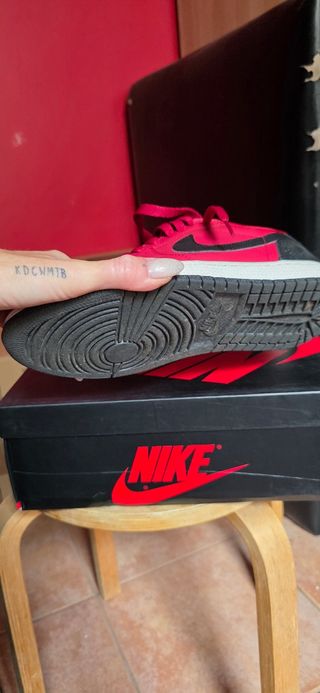 Zapatillas Nike Air Jordan 1 Low Rojo-Negro