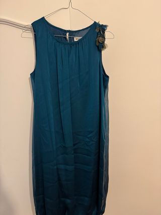 Vestido fiesta verde esmeralda