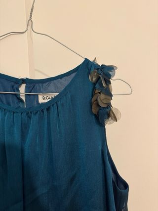 Vestido fiesta verde esmeralda