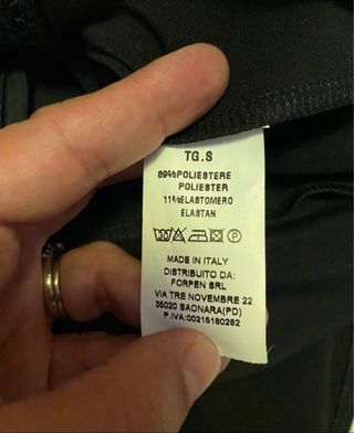 Vestito nero maniche 3/4 fiori