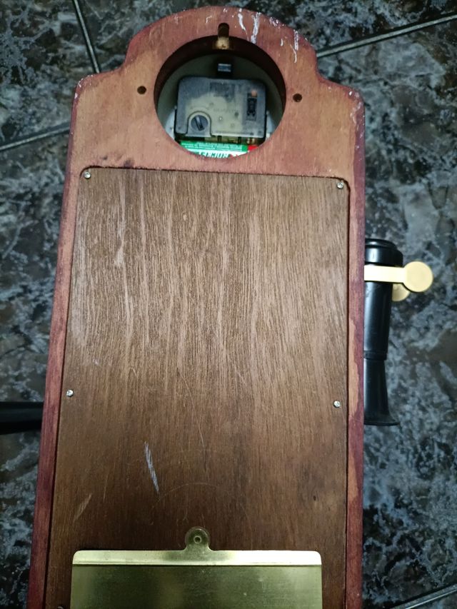 Radio Reloj Clásica - Madera