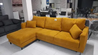 Sofá Chaise Longue Mostaza
