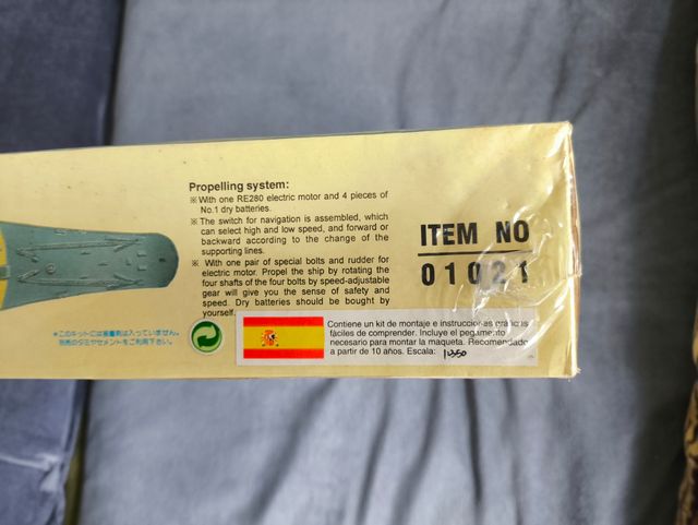 Maqueta Yamato: barco japonés