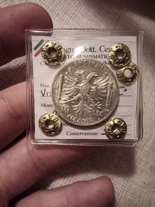 10 Lek Albania 1939 - Vittorio Emanuele III