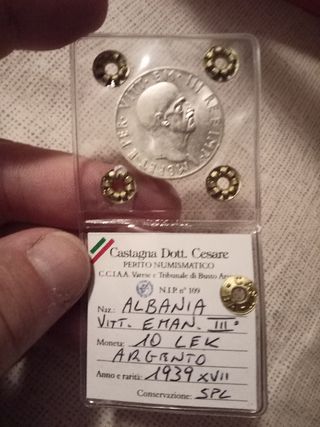 10 Lek Albania 1939 - Vittorio Emanuele III