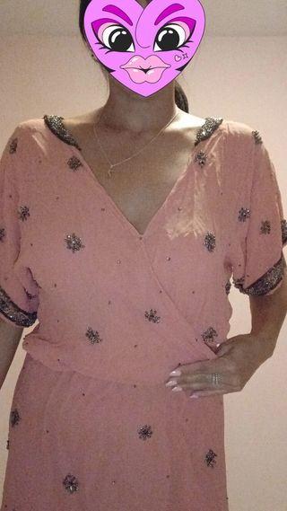 Vestido fiesta rosa | Talla única