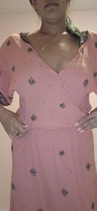 Vestido fiesta rosa | Talla única