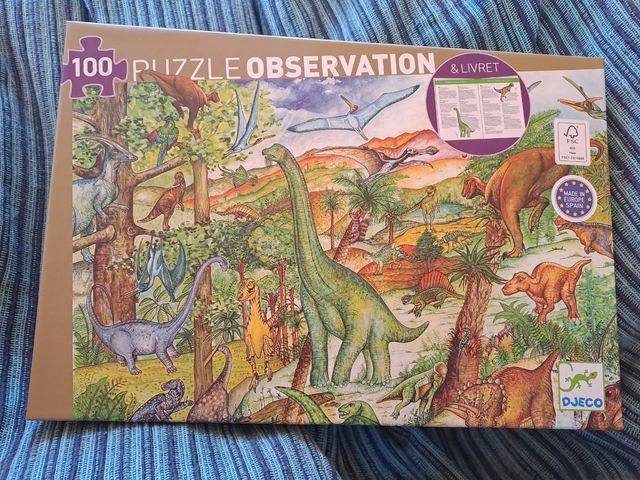 Puzzle Djeco Dinosaurios 100 piezas