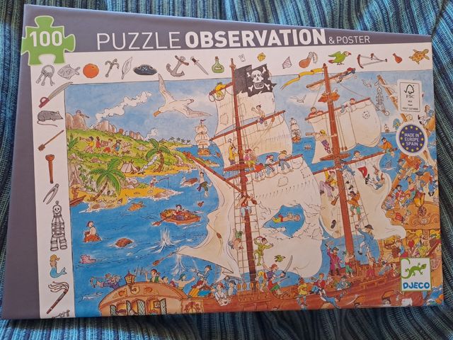 Puzzle Piratas Djeco 100 piezas