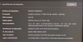 PC sobremesa HP-Nox negro