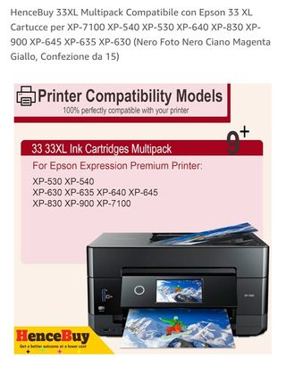 15 Cartucce HenceBuy 33XL Epson