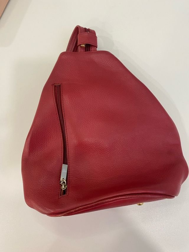 Mochila Piel granate