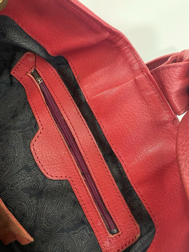 Mochila Piel granate