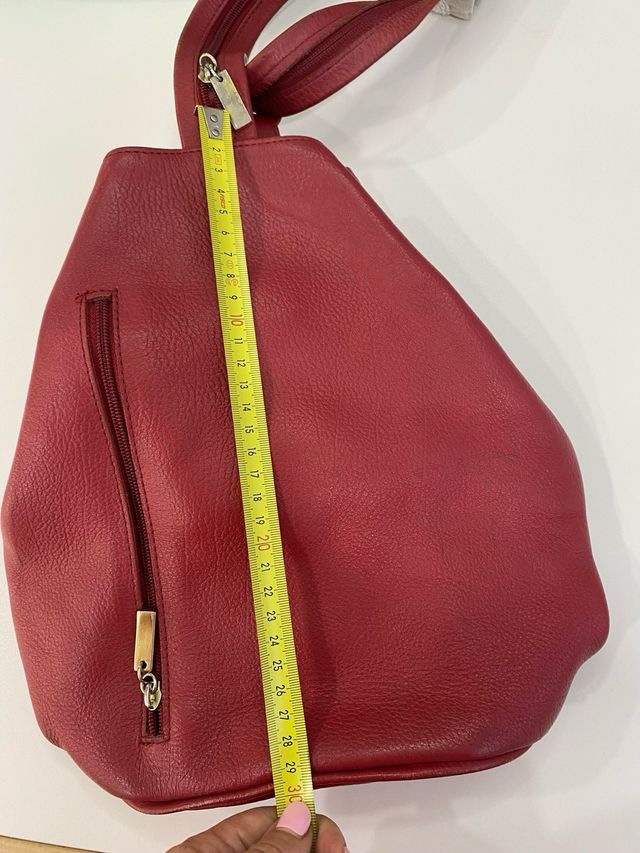 Mochila Piel granate