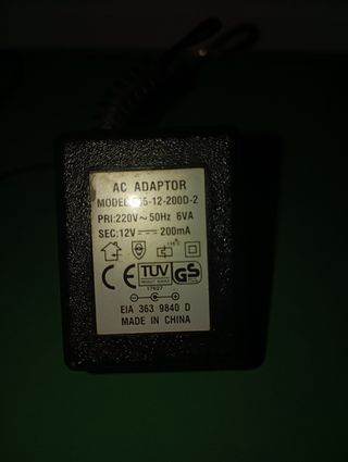 Adaptador AC 12V 200mA