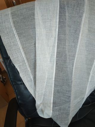 Tela rayas grises 295x40cm