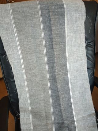 Tela rayas grises 295x40cm