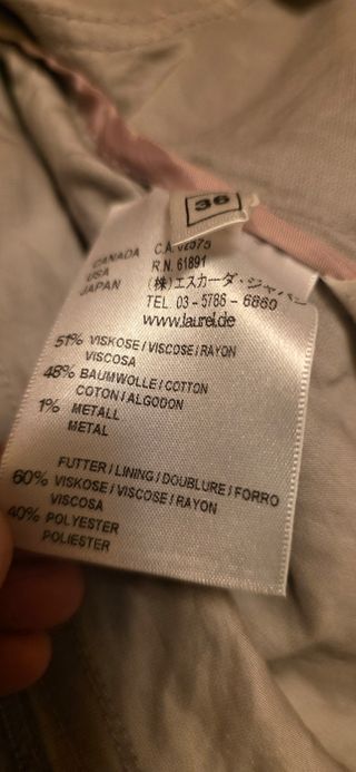 Chaqueta Laurèl beige metalizada
