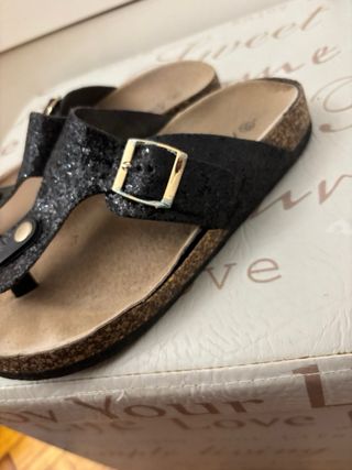 Clachas con purpurina