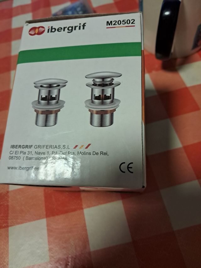 Válvula lavabo ibergrif M20502 Clic Clac