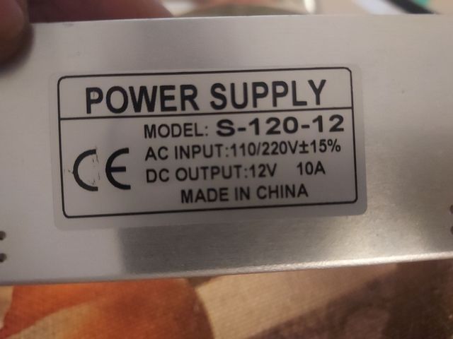 Fuente Alimentacion 12 V 10 A NUEVO 