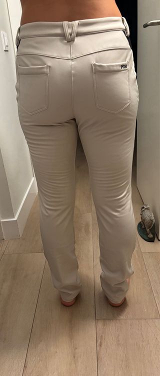Pantalones golf PGM beige mujer