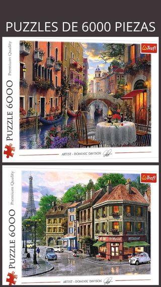 2 Puzzles 6000 piezas Trefl. Y regalo otro.
