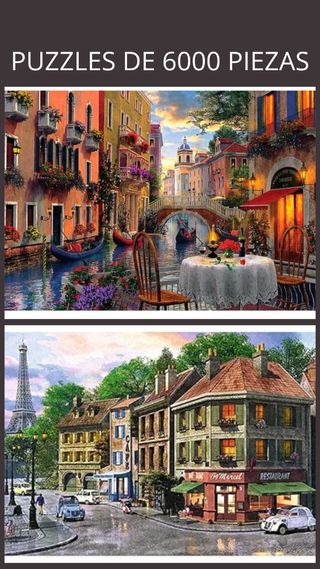 2 Puzzles 6000 piezas Trefl. Y regalo otro.
