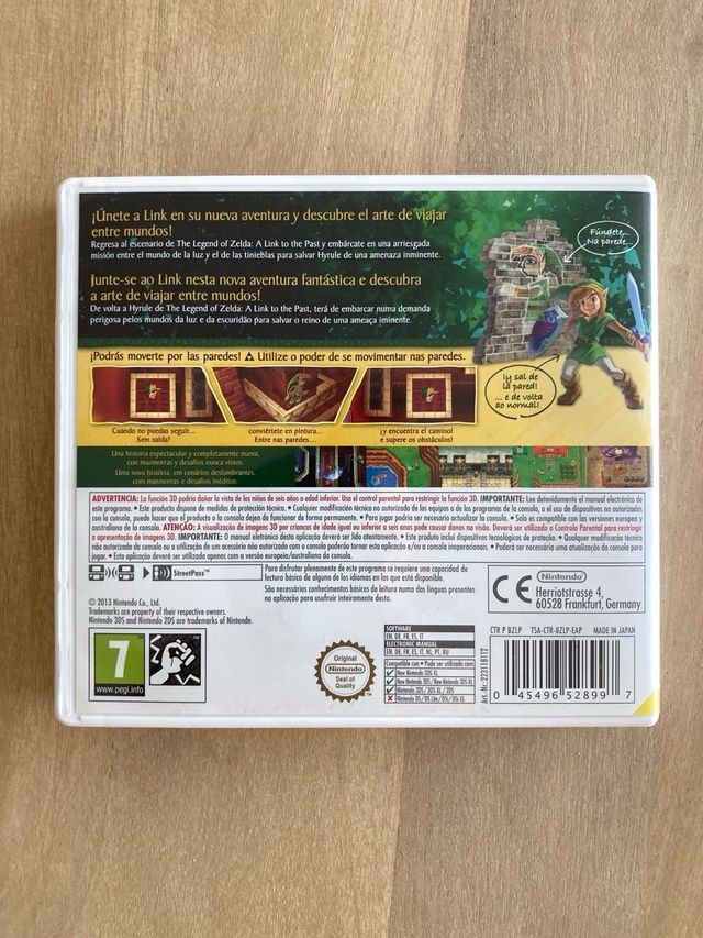 Caja Nintendo 3DS Zelda: A Link Between Worlds
