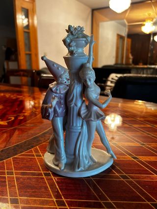 Figura porcelana payaso bailarina