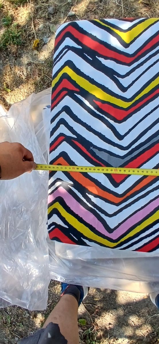 Cojínes comedor caravana Roller aloha estampado