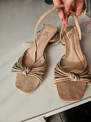 Sandalias Esfera beige multicolor nº38