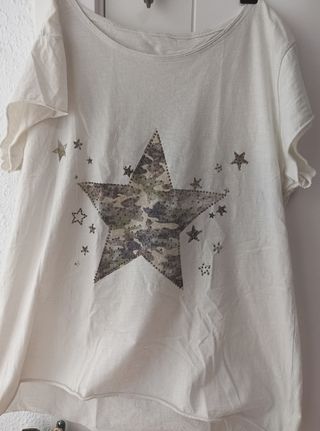 Pack shorts y camiseta - Verde oliva y blanco