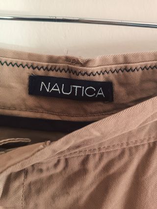Pantalón corto Nautica beige Logo Algodón